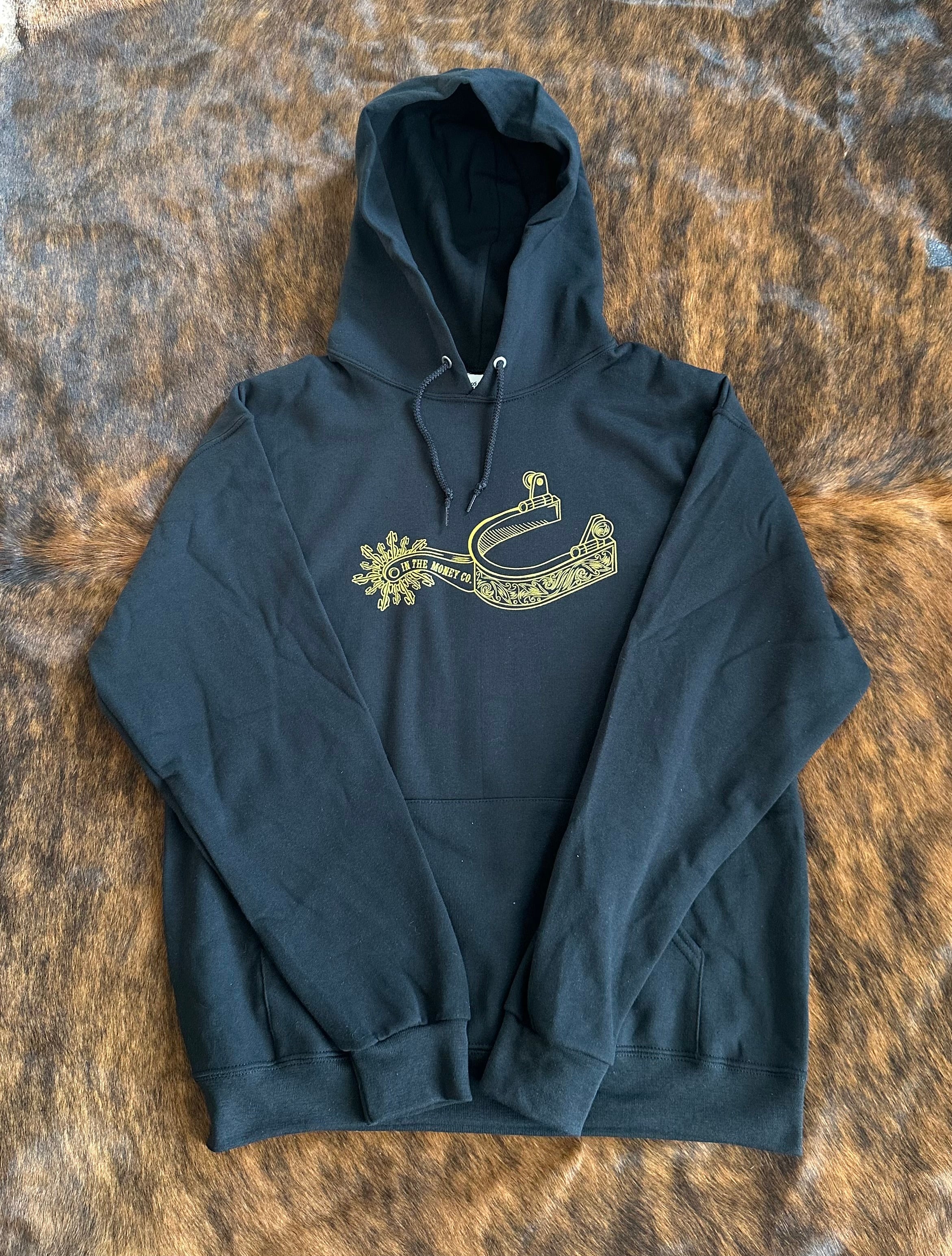 Gold black hoodie on sale