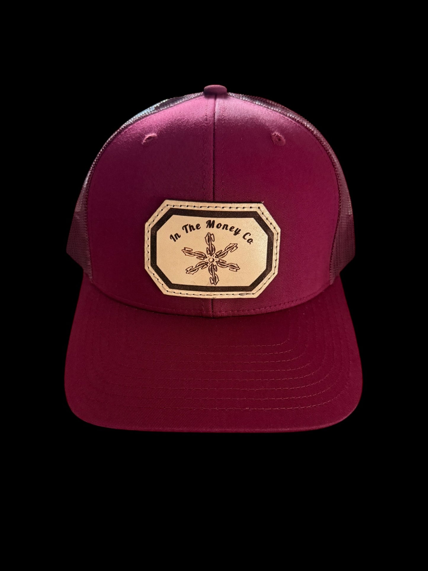 Burgundy Rowel SnapBack Hat
