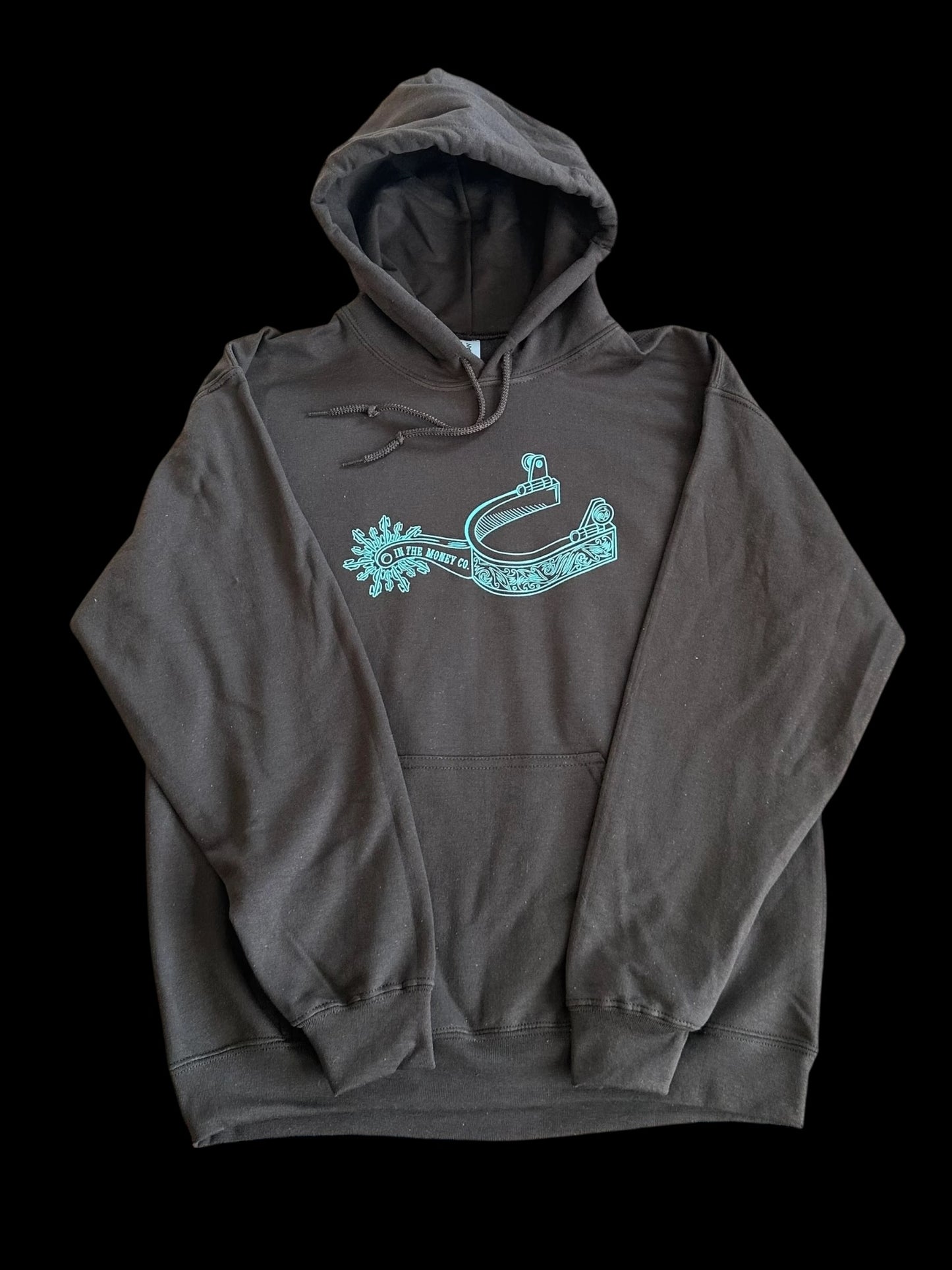 Chocolate & Turquoise Logo Hoodie