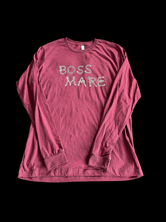 Heather Cardinal Boss Mare Long Sleeve