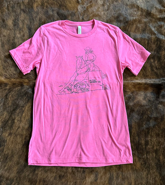 Barrel Racer Pink T-Shirt