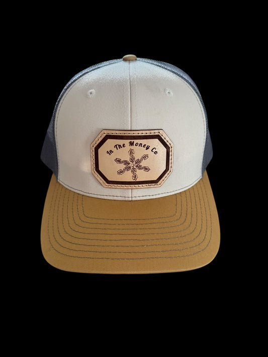 Cream/Gold Rowel SnapBack Hat