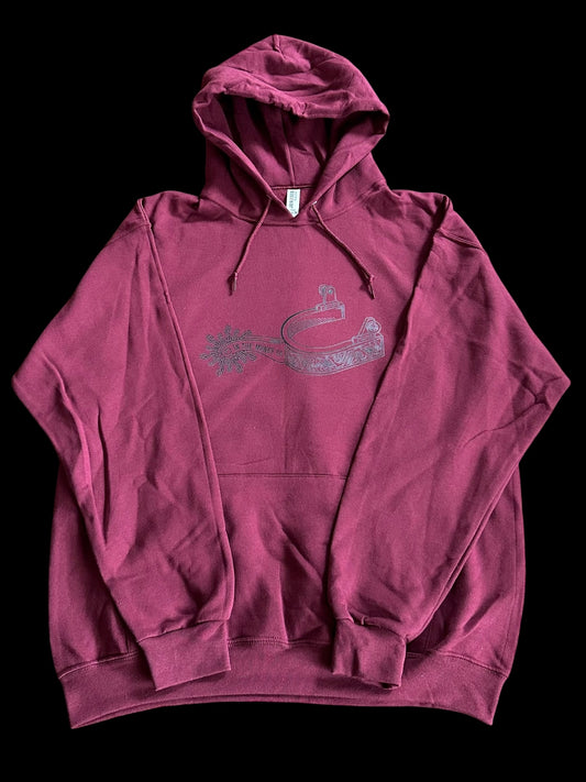 Burgundy Logo Hoodie