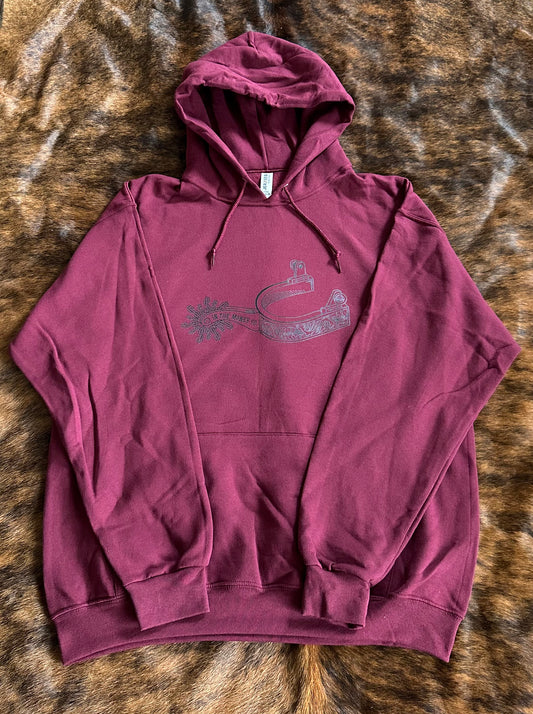 Burgundy Logo Hoodie